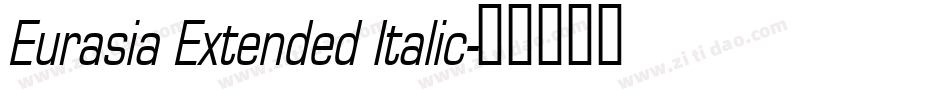 Eurasia Extended Italic字体转换